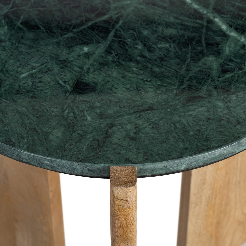 MESA AUXILIAR NATURAL-VERDE 46 X 46 X 50 CM - Imagen 3