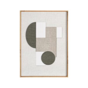 CUADRO MIX TALLADO&PRINT 2/M VERDE 52 X 3