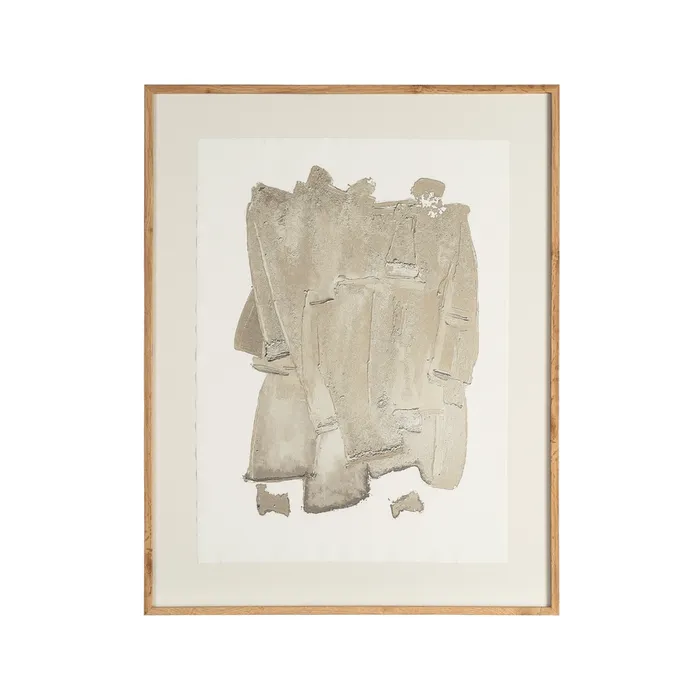 CUADRO ABSTRACTO MADERA-CRISTAL IMPRESO 76 X 3 X 98 CM