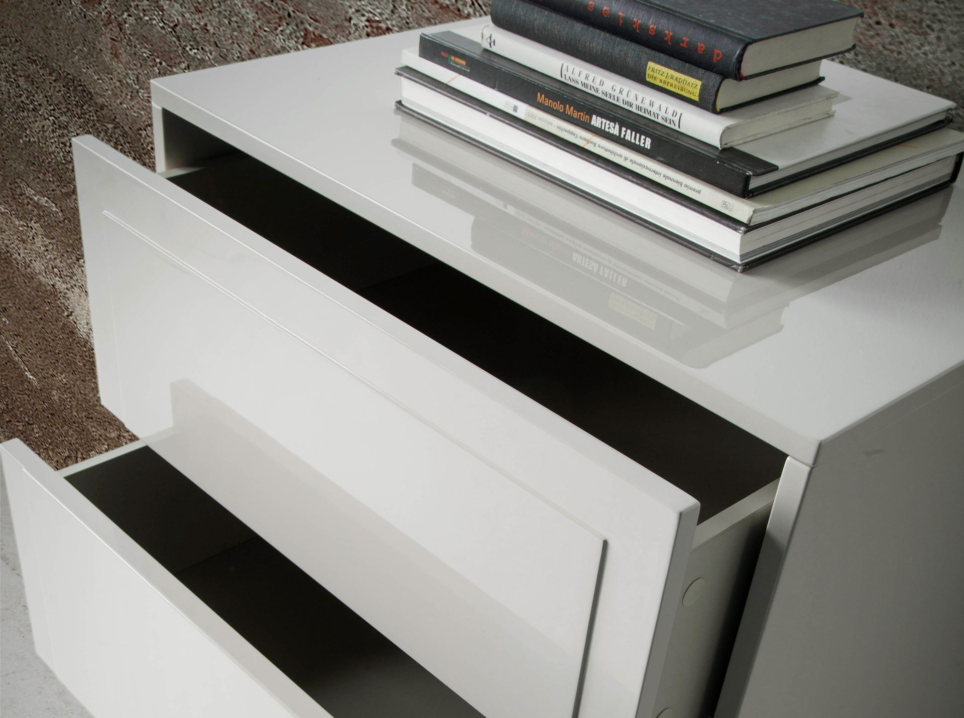 Chifonier madera beige y nogal - Imagen 5