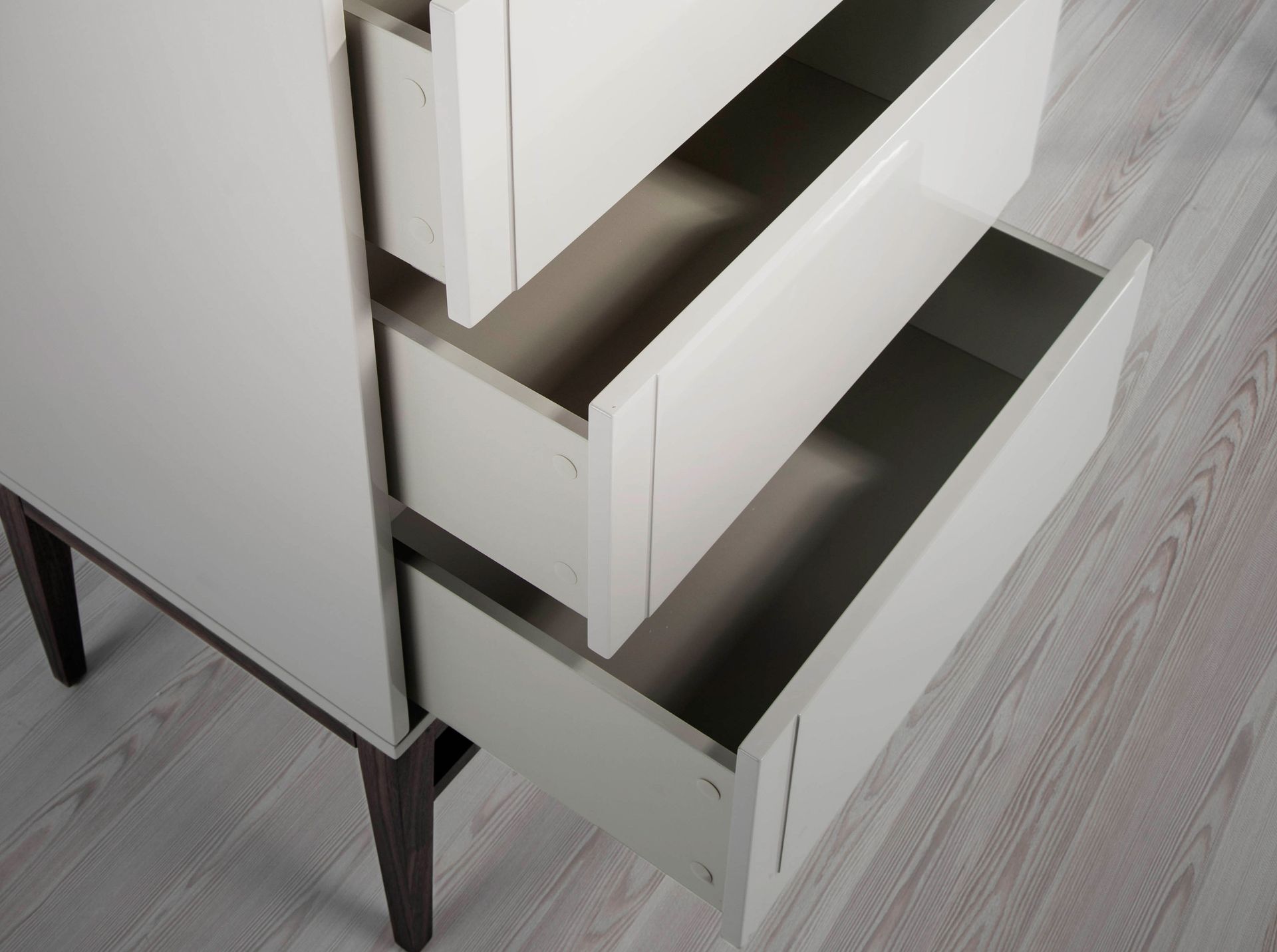 Chifonier madera beige y nogal - Imagen 7