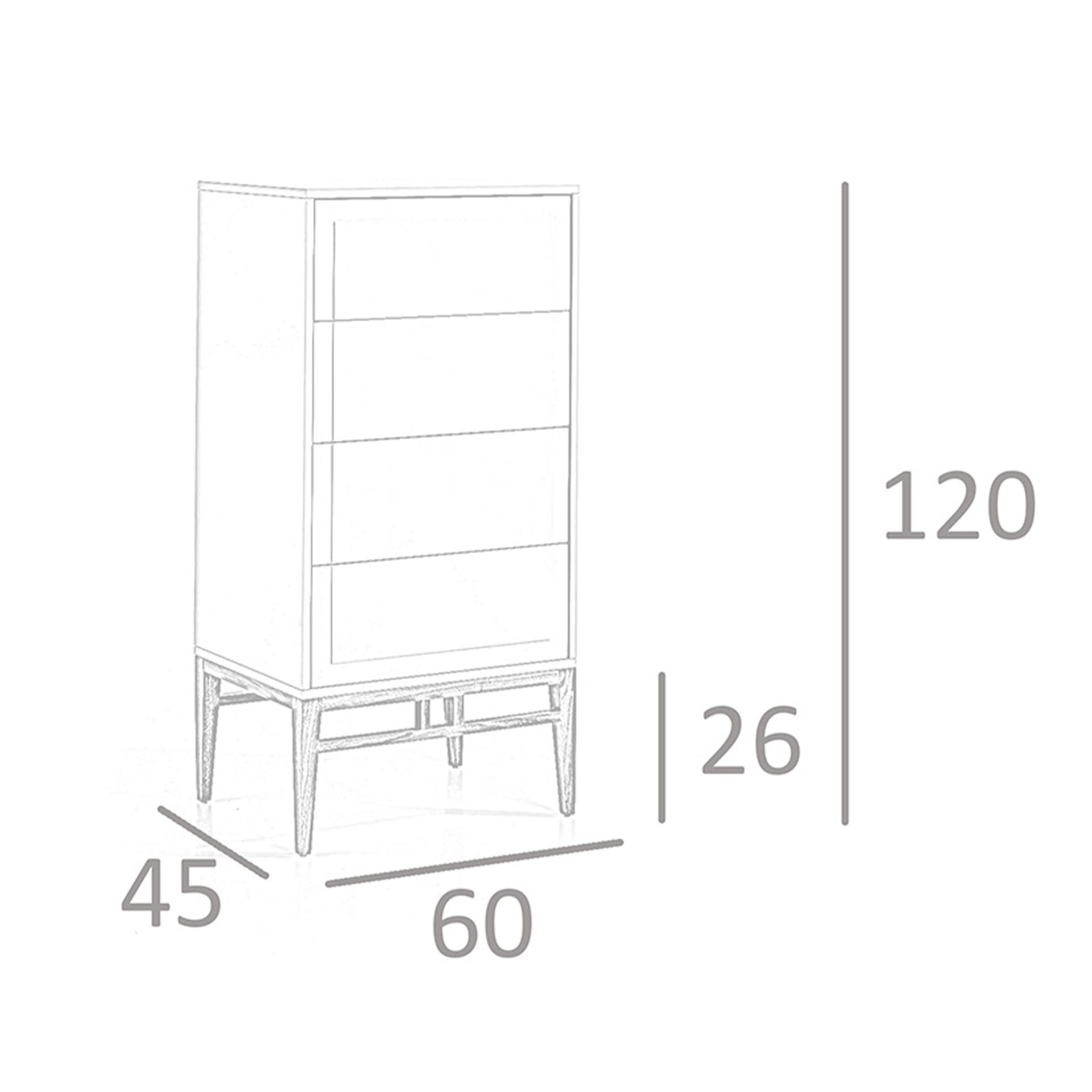Chifonier madera beige y nogal - Imagen 9