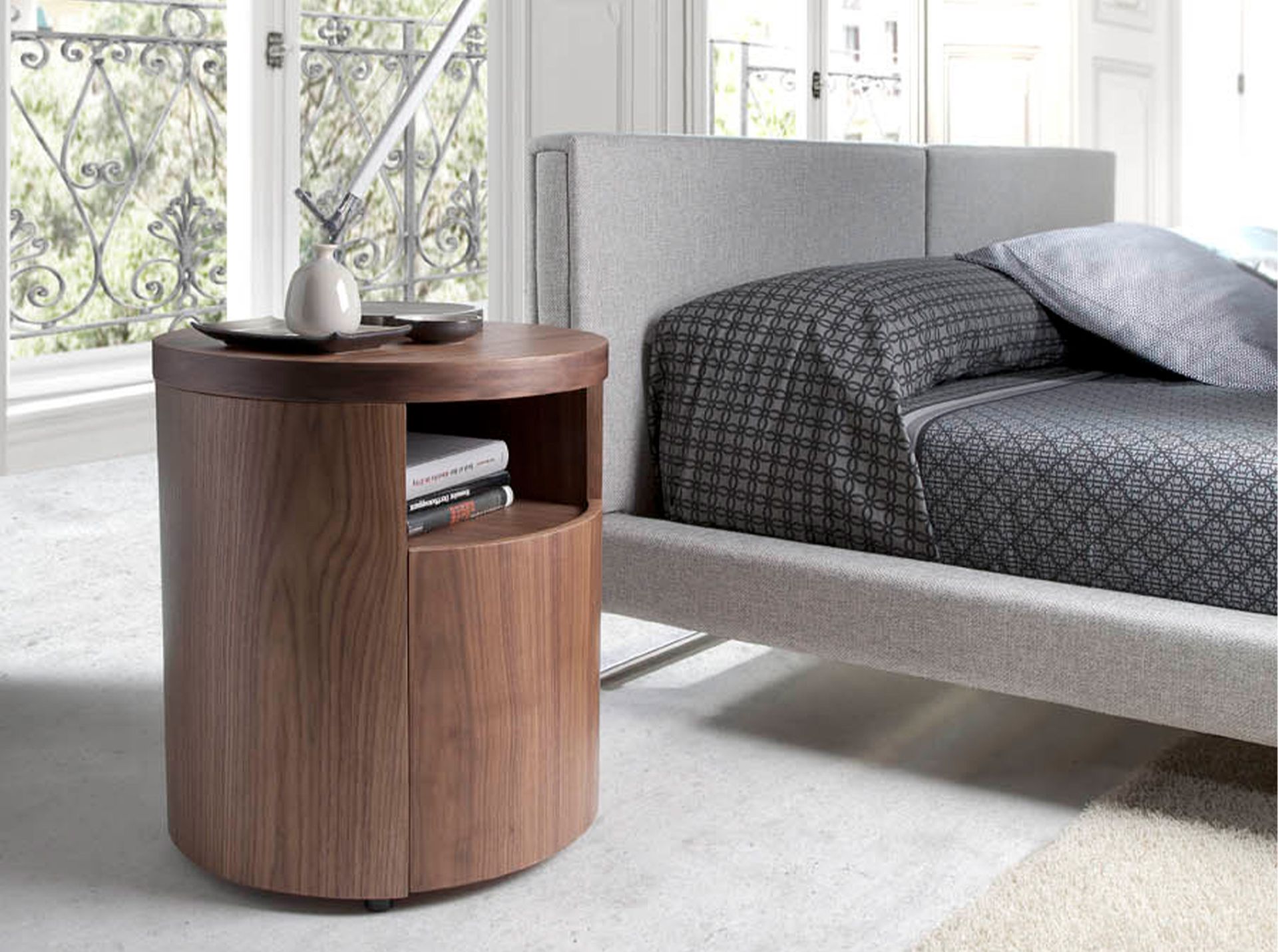 Mesita de noche nogal - Imagen 5