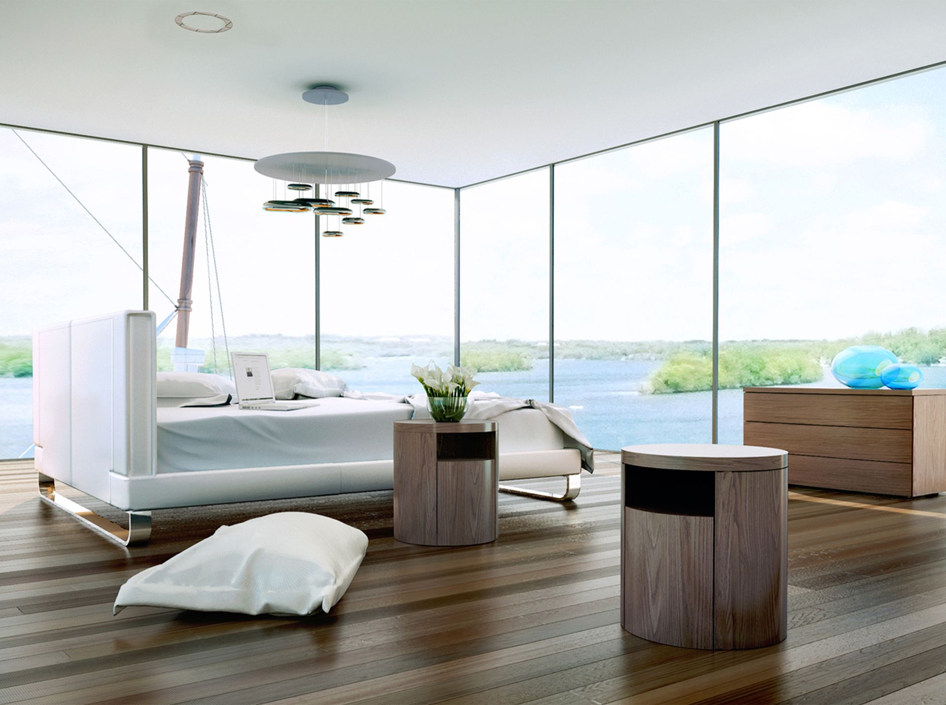 Mesita de noche nogal - Imagen 6