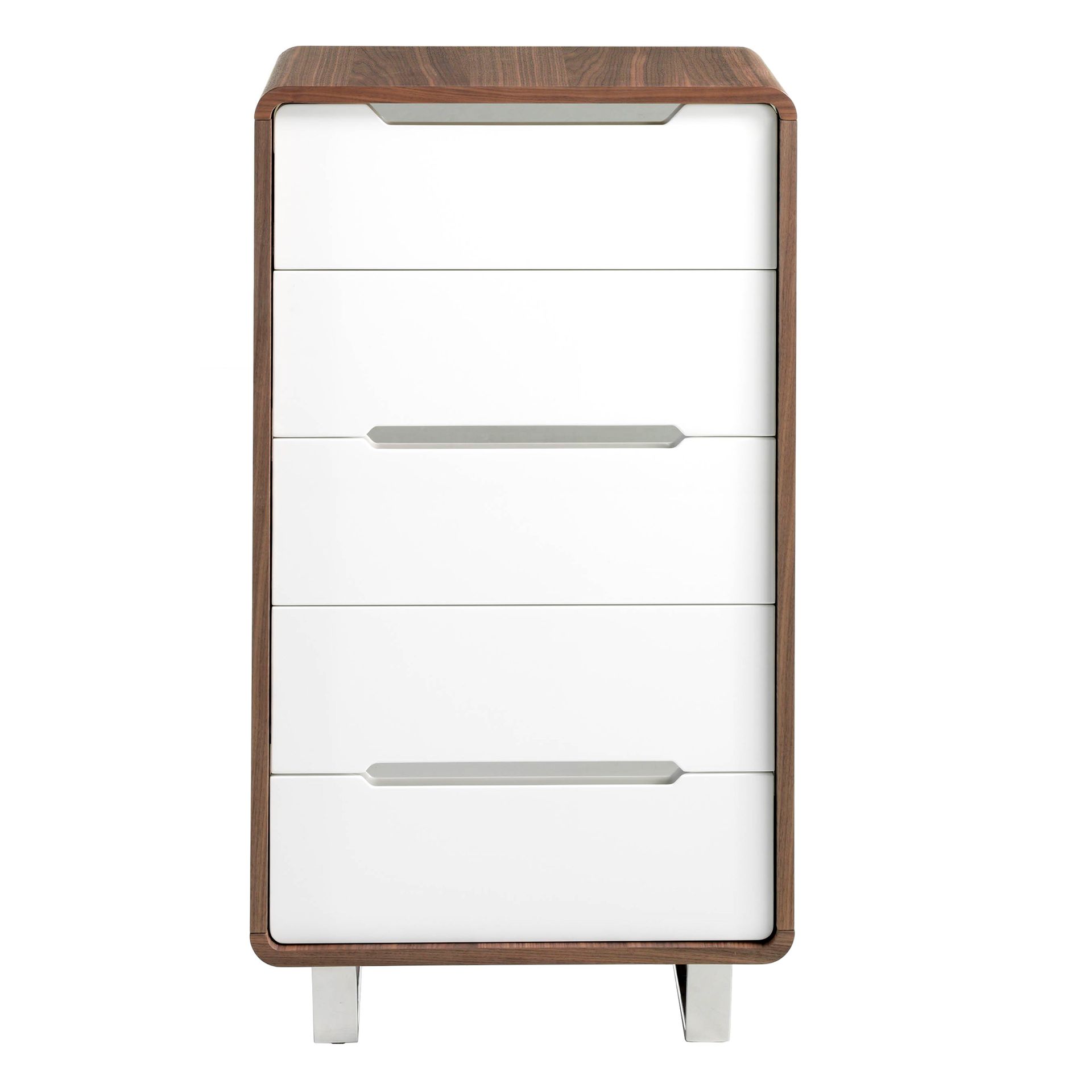 nogal y acero cromado Angel Cerdá