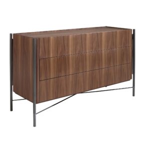 Cómoda nogal y acero oscuro Angel Cerdá