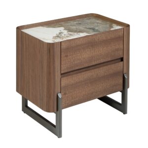 Mesita de noche nogal