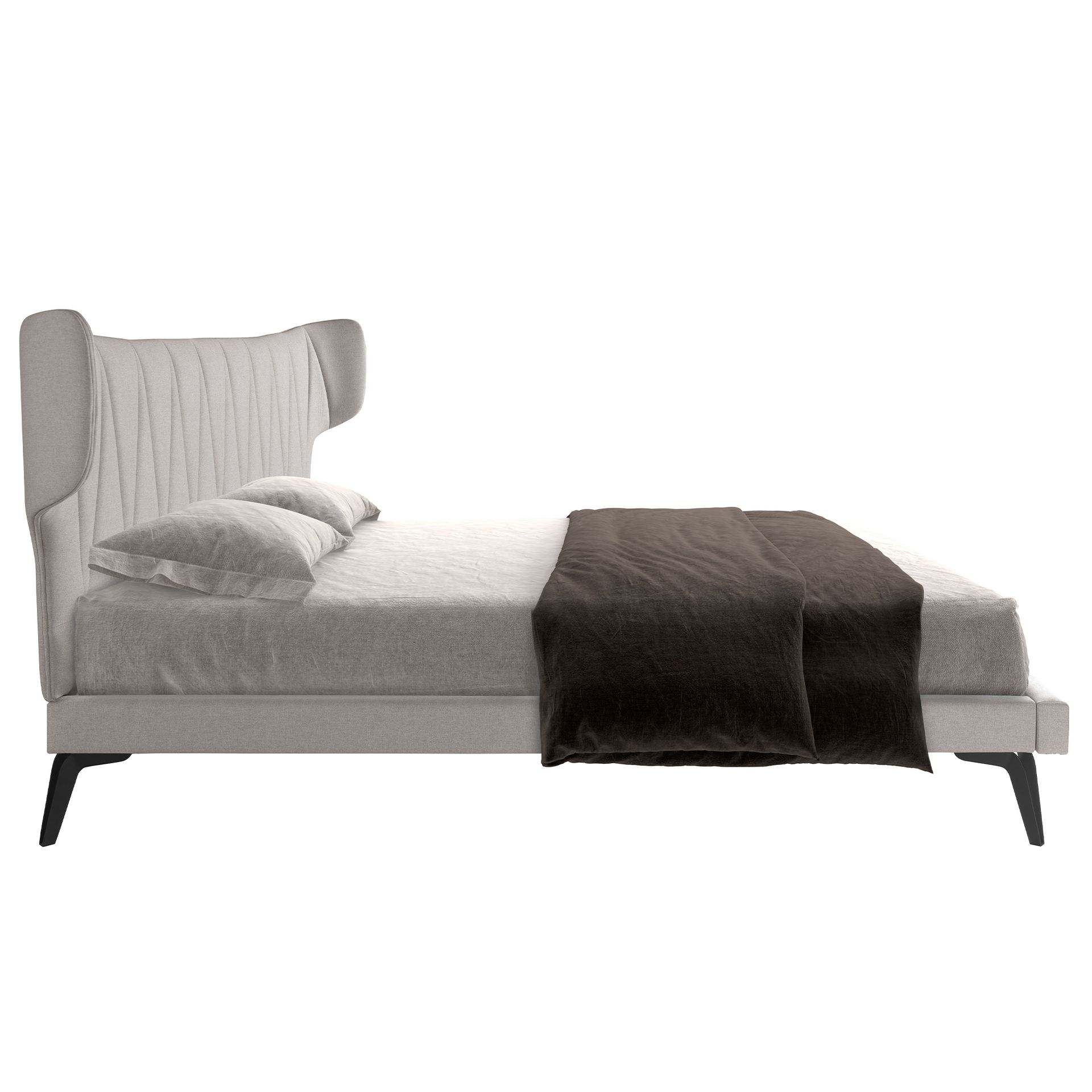 Cama tela color gris claro - Imagen 6