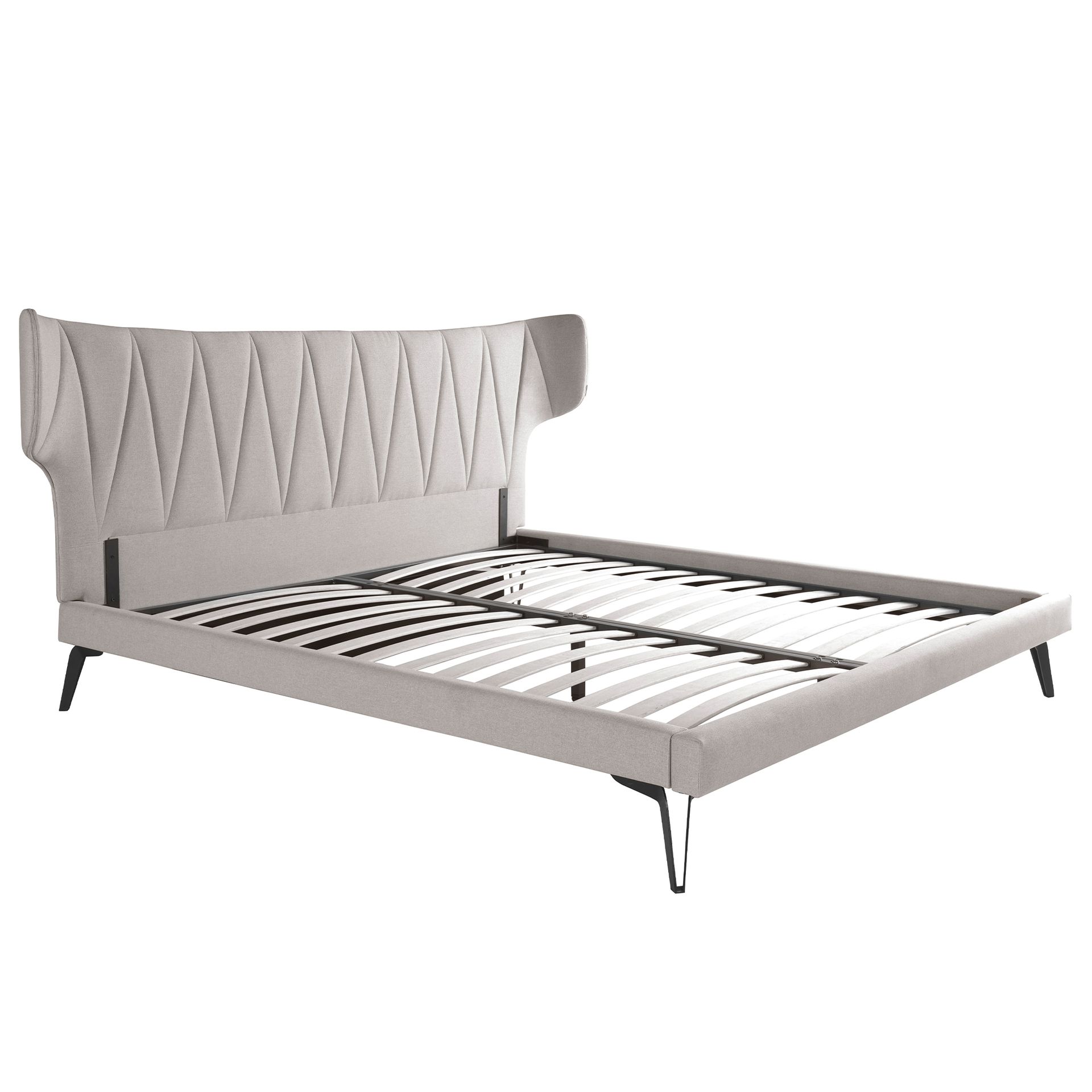 Cama tela color gris claro Angel Cerdá