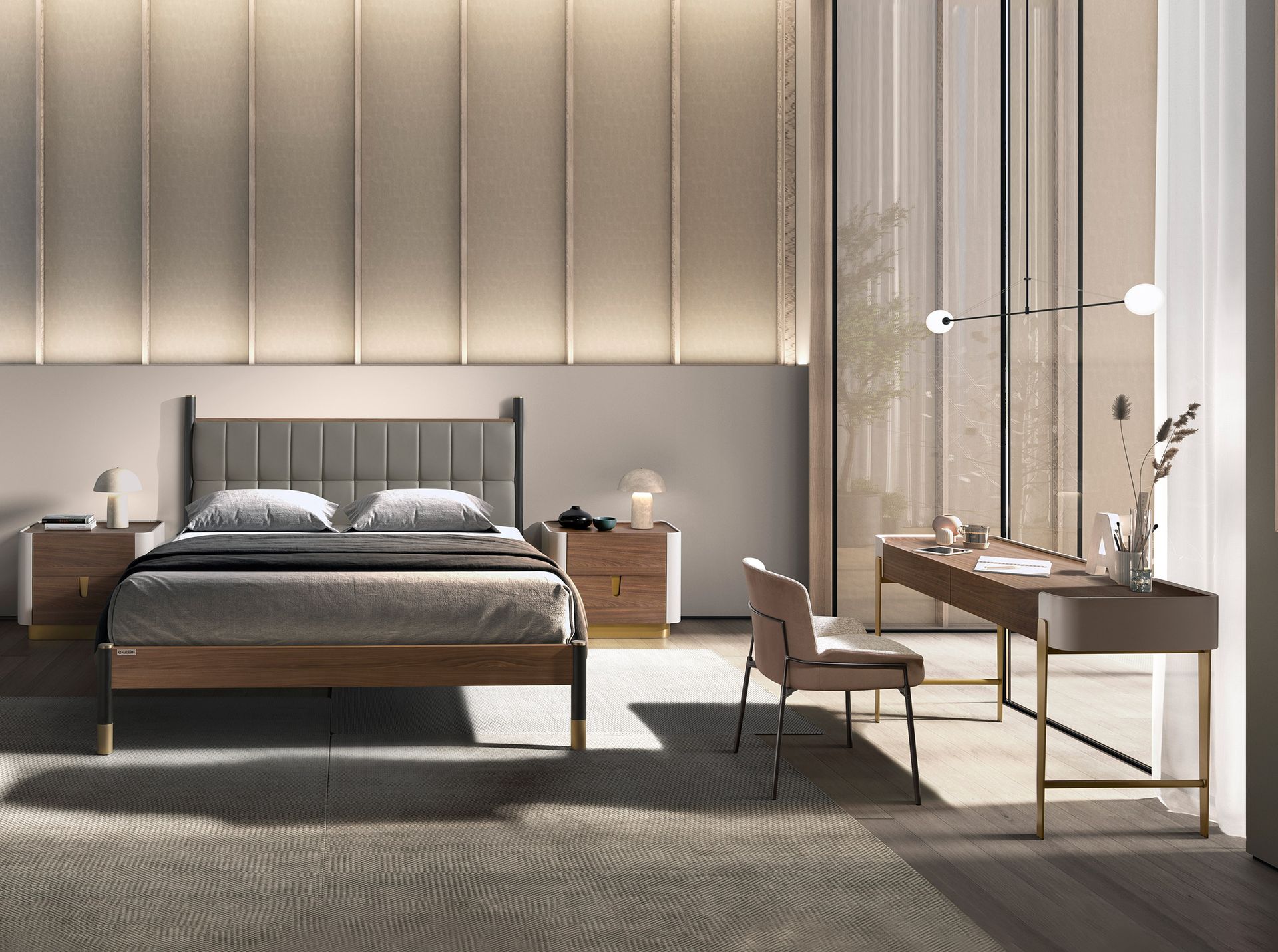 Cama polipiel color gris oscuro - Imagen 4