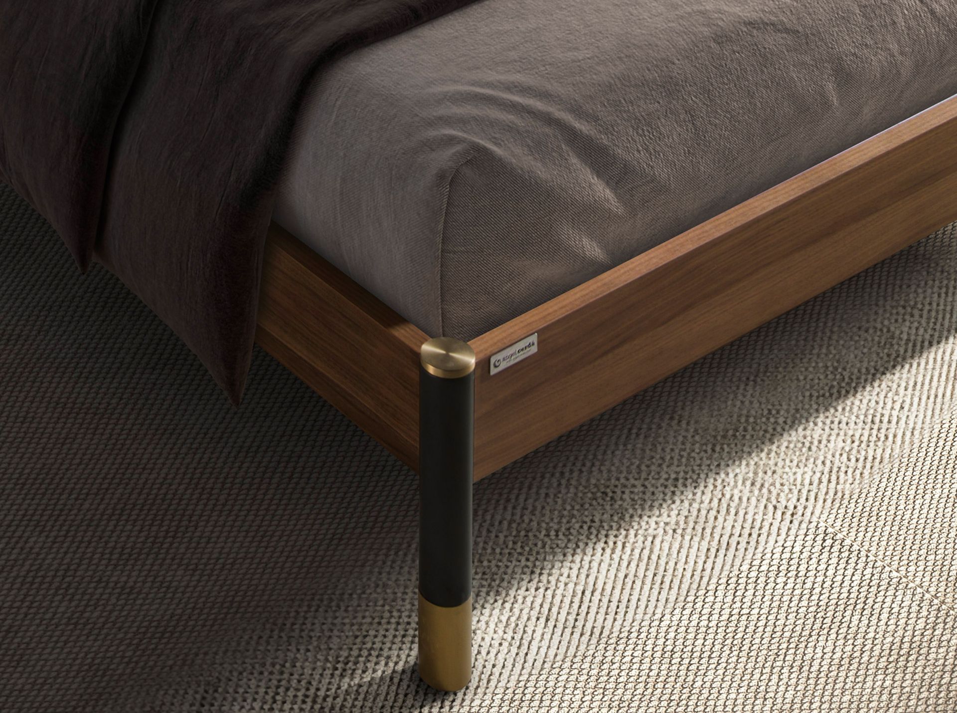 Cama polipiel color gris oscuro - Imagen 7