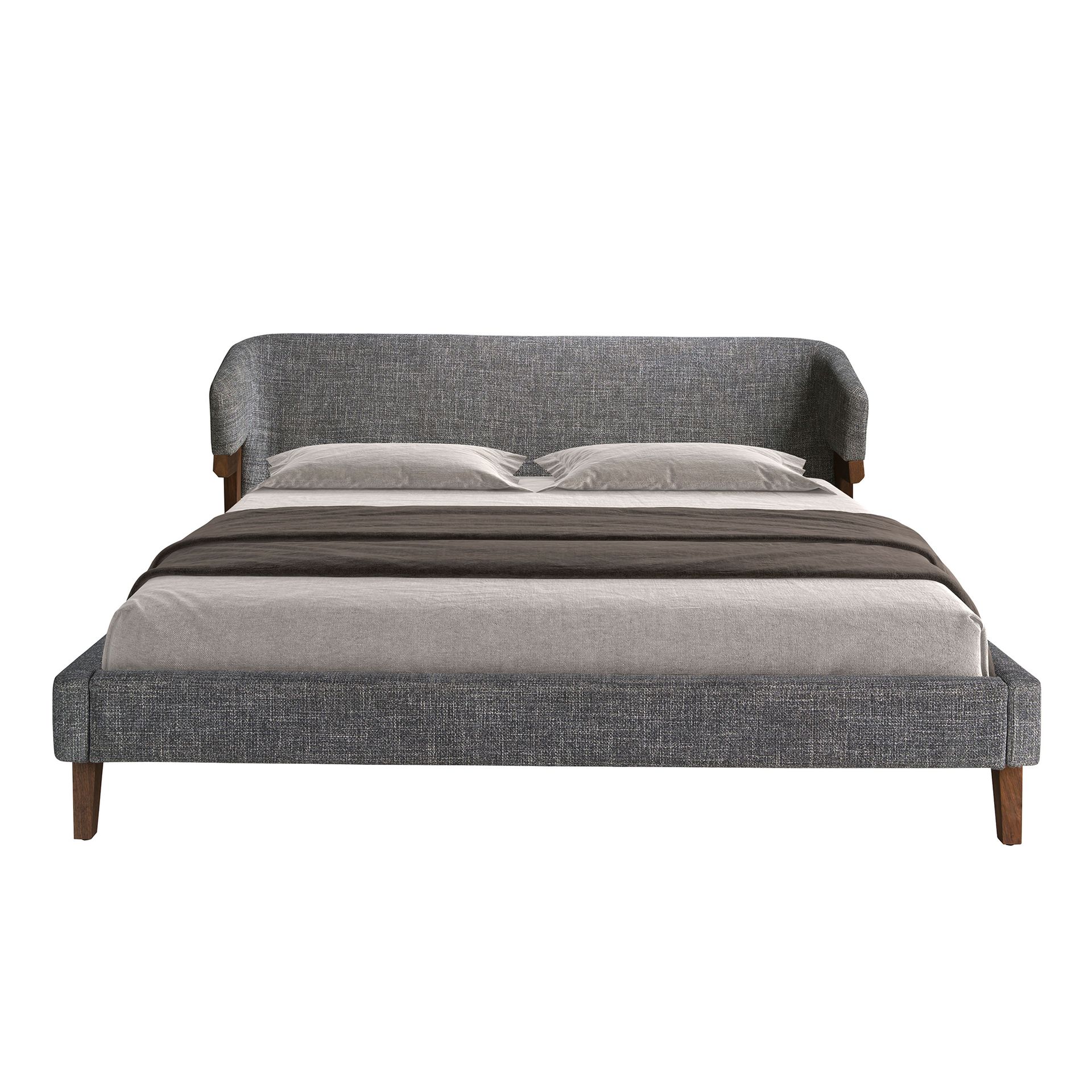 Cama tela color gris - Imagen 2