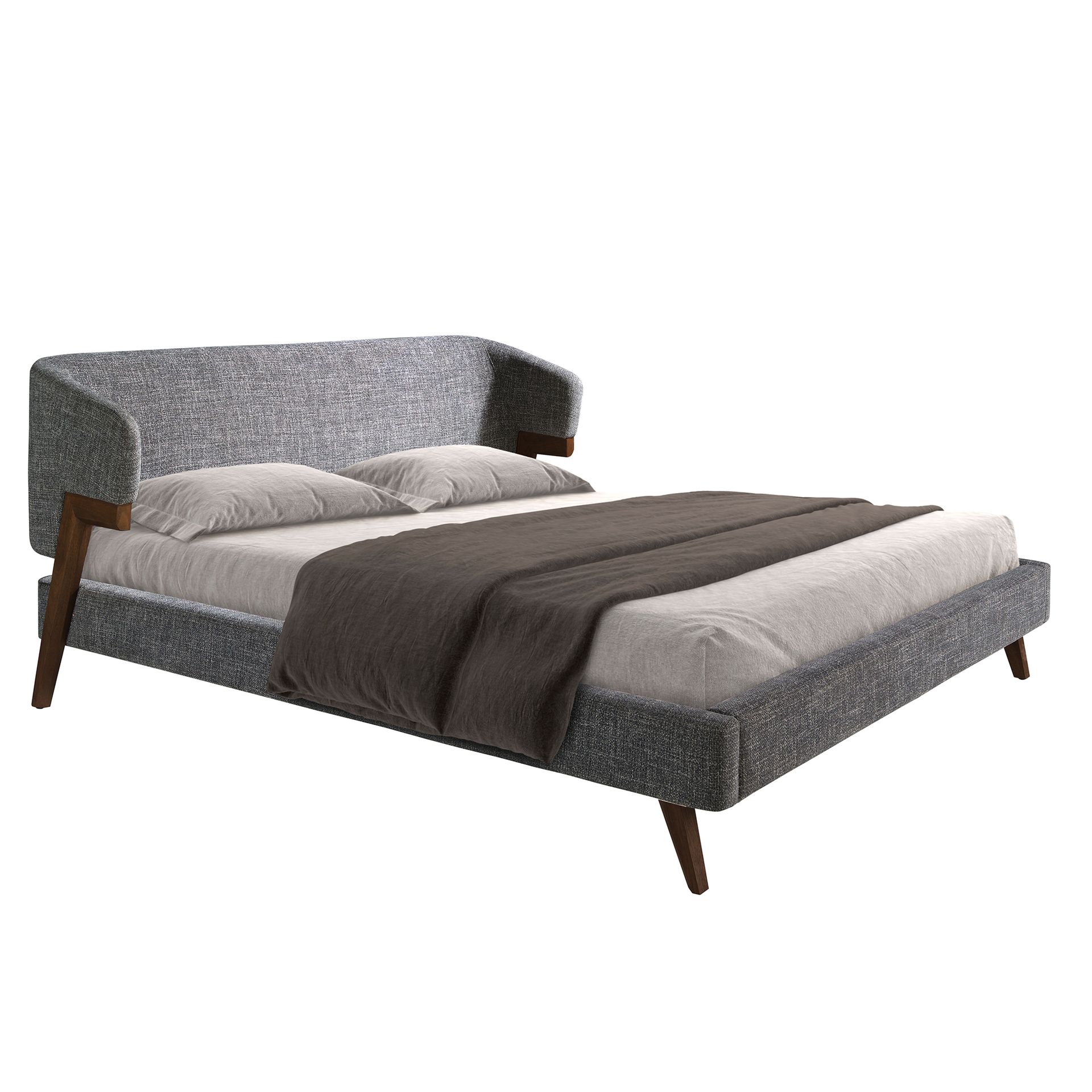 Cama tela color gris - Imagen 5