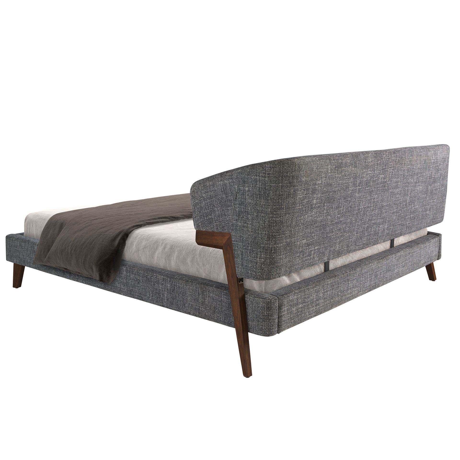 Cama tela color gris - Imagen 6