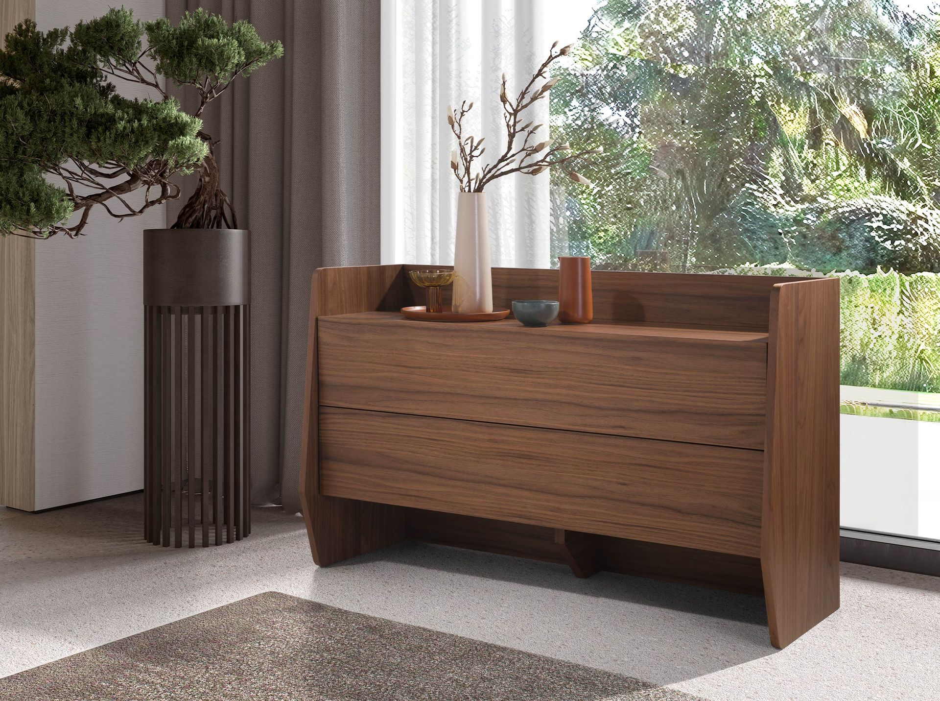 Cómoda nogal - Imagen 3