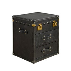 Baúl piel negro Angel Cerdá