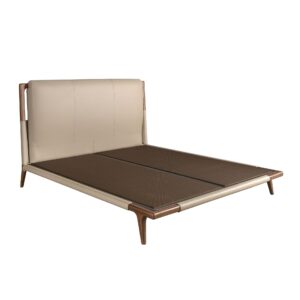 Cama polipiel color visón Angel Cerdá