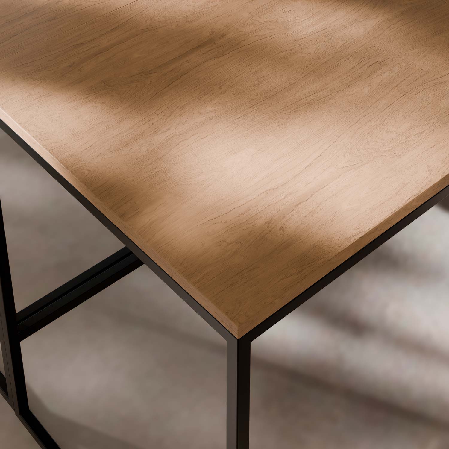 ESCRITORIO HUDSON ROBLE/NEGRO - Imagen 5