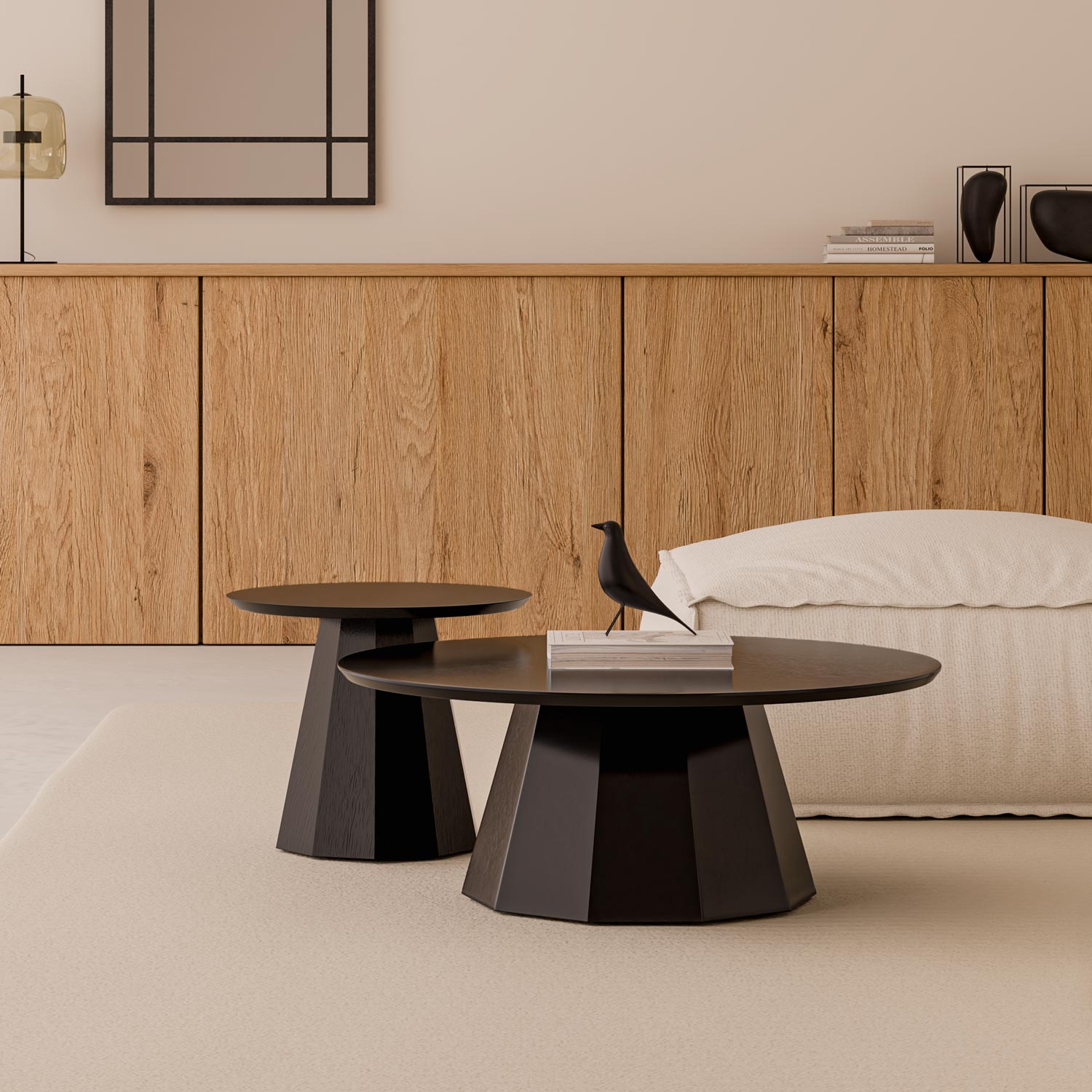 MESA CENTRO HOMERO NEGRO - Imagen 2