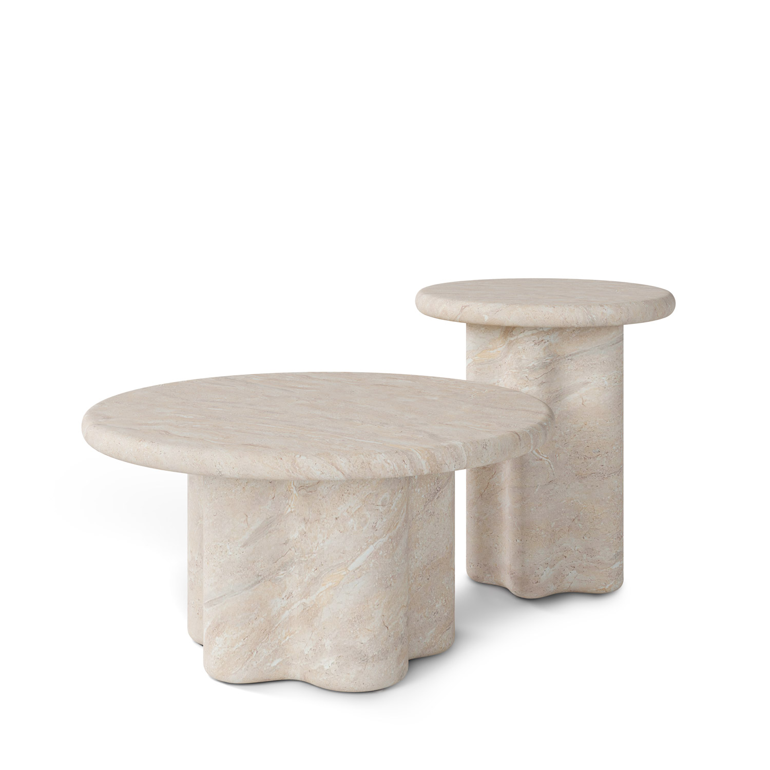 MESA CENTRO EMERIC MARMOL TRAVERTINO - Imagen 7