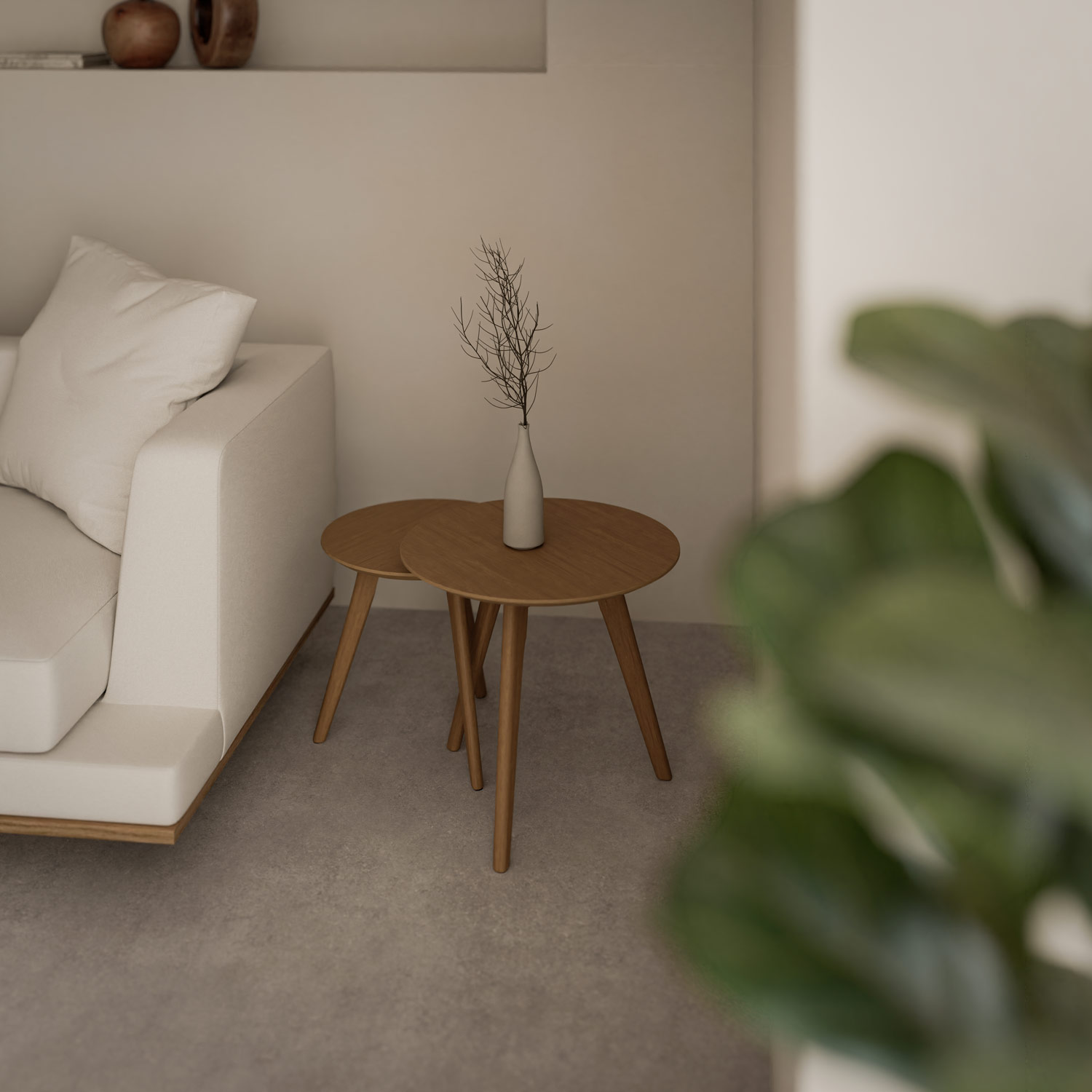 MESA CENTRO KLAUS ROBLE - Imagen 2