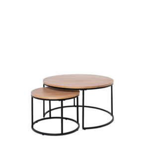 MESA CENTRO ADRIANO ROBLE/NEGRO Somcasa