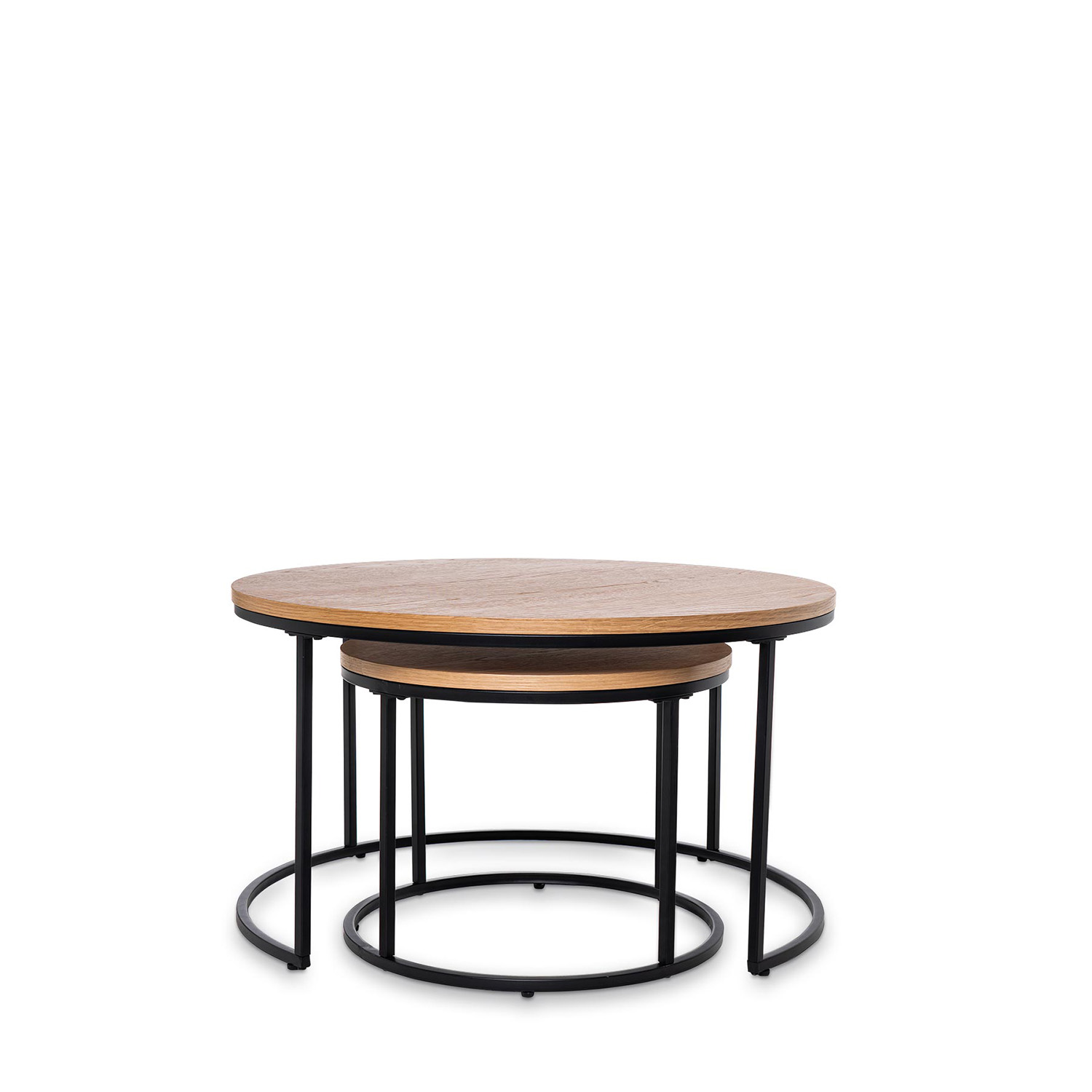 MESA CENTRO ADRIANO ROBLE/NEGRO - Imagen 2