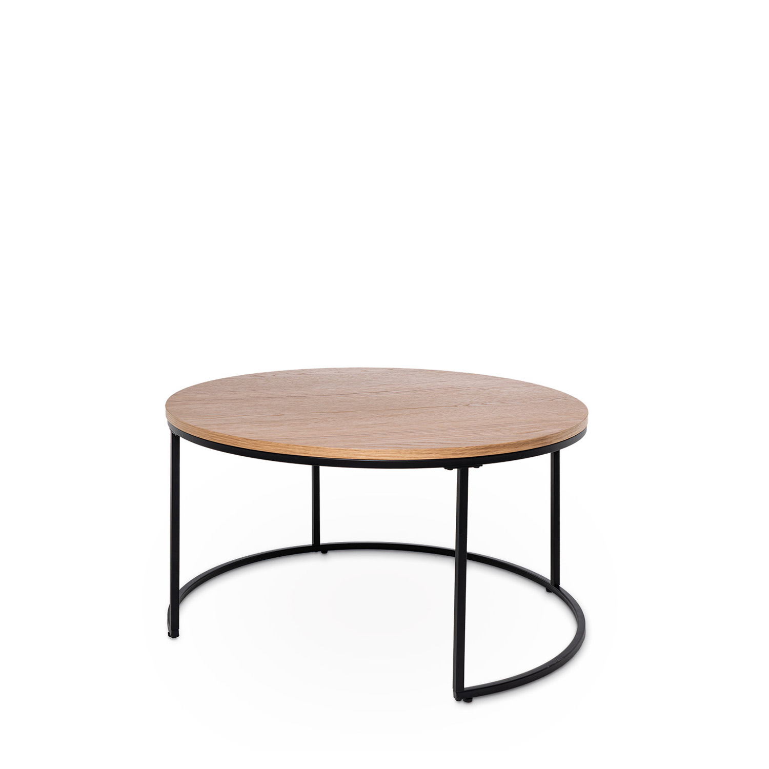 MESA CENTRO ADRIANO ROBLE/NEGRO - Imagen 4