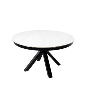 MESA ZURI 130 RED. BLANCO/NEGRO Somcasa