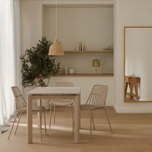 MESA CONSTANCE 120 TRAVERTINO/BEIGE Somcasa