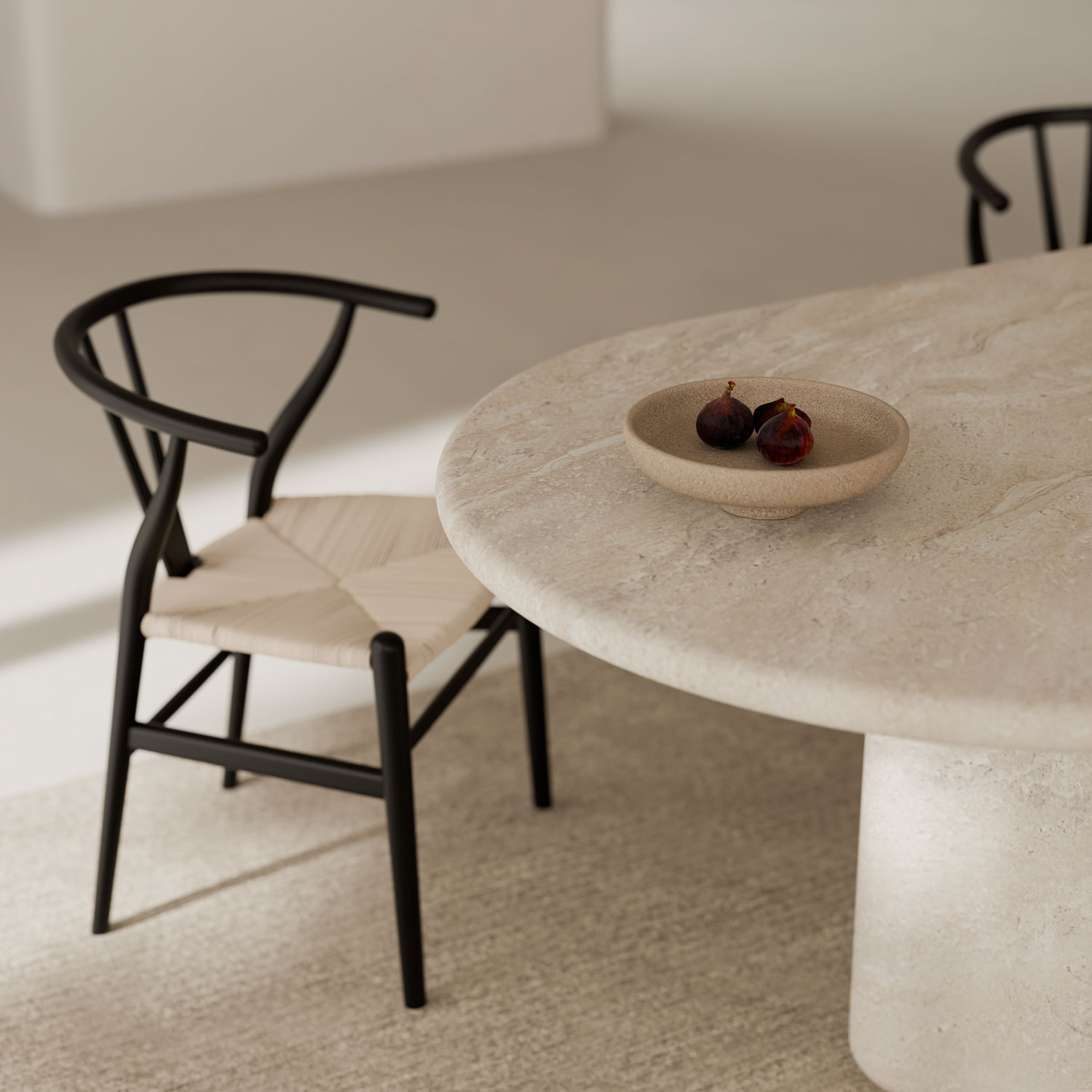 MESA LORRAINE 220 MARMOL TRAVERTINO - Imagen 5