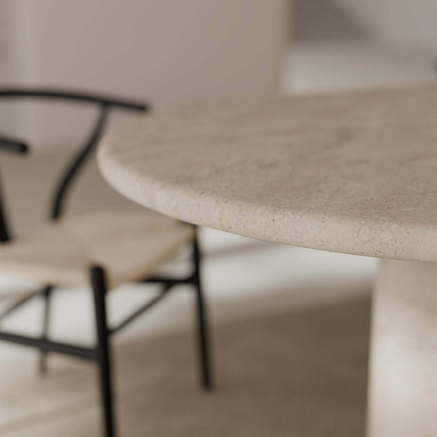 MESA LORRAINE 220 MARMOL TRAVERTINO - Imagen 6