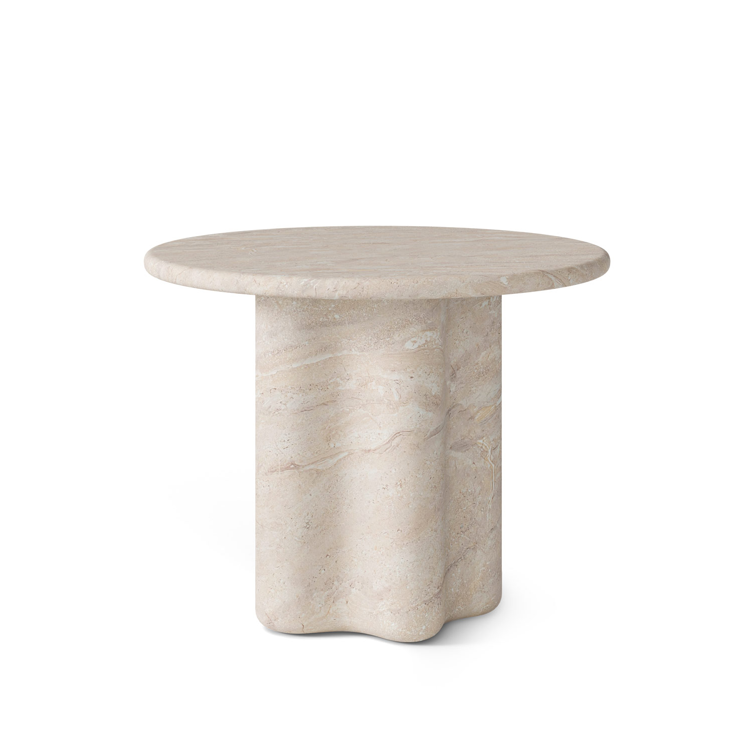 MESA MICHELLE RED.100 MARMOL TRAVERTINO Somcasa