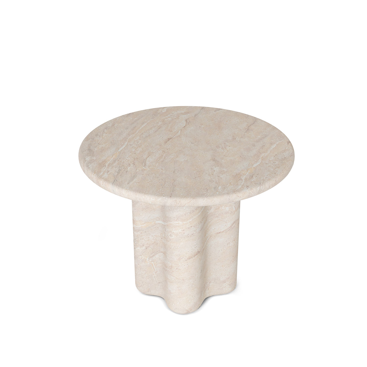 MESA MICHELLE RED.100 MARMOL TRAVERTINO - Imagen 2