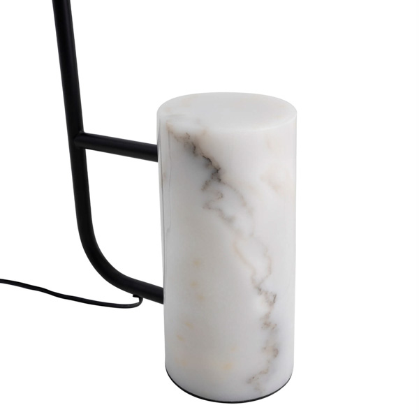 LAMPARA SUELO BEJIS NEGRO - Imagen 5