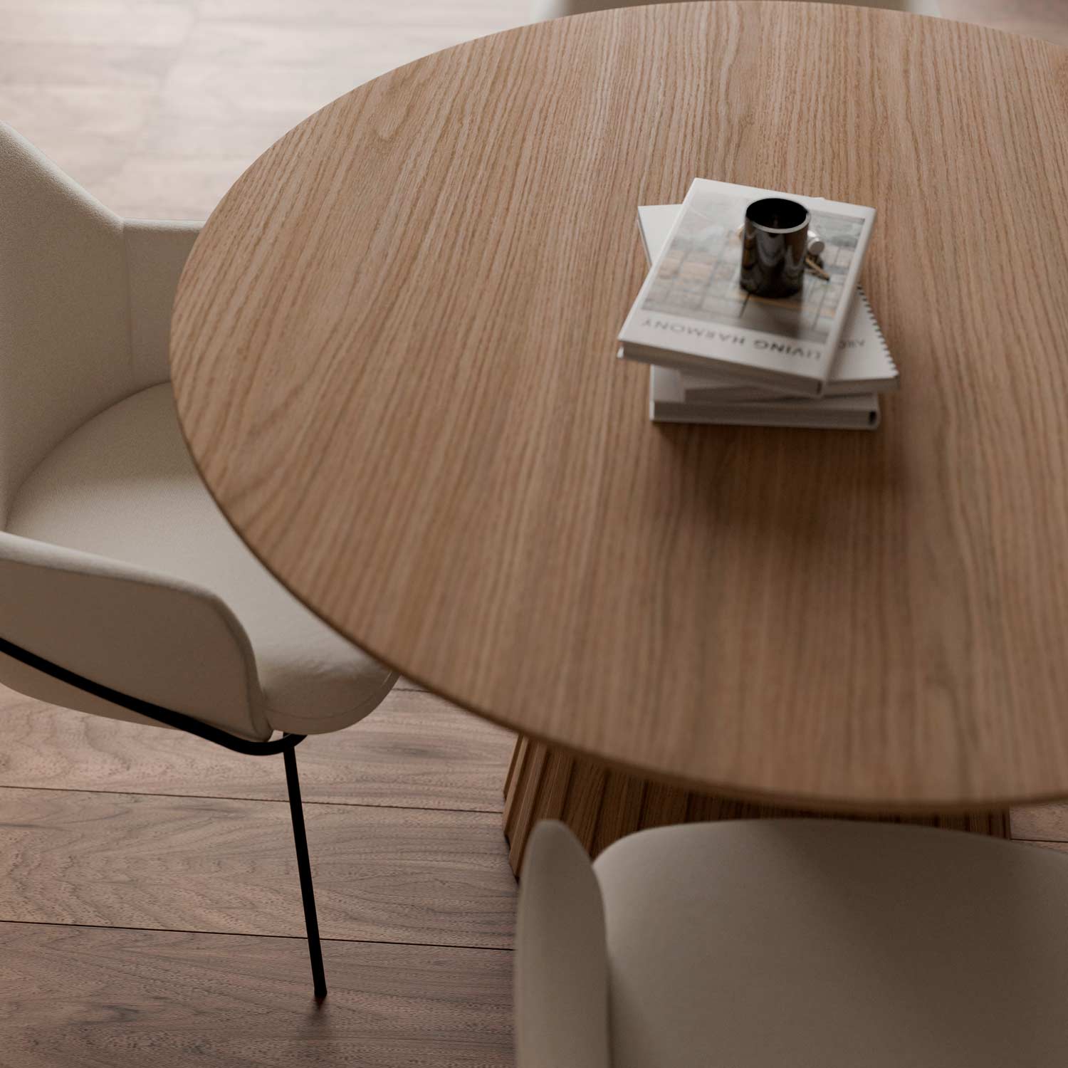 MESA NAYLA 100 RED.FIJA ROBLE - Imagen 5