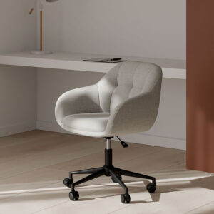 SILLA OFICINA CANTERBURY GRIS CLARO Somcasa
