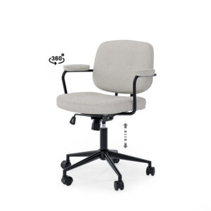 SILLA OFICINA COLUMBIA GRIS CLARO Somcasa