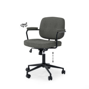 SILLA OFICINA COLUMBIA GRIS OSCURO Somcasa