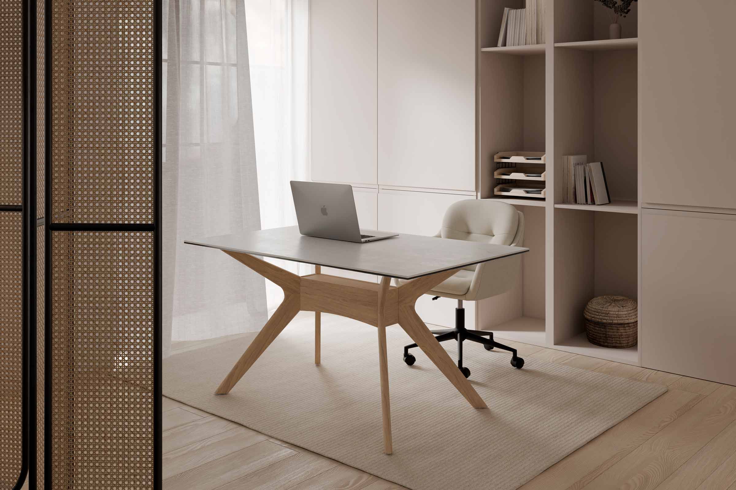 SILLA OFICINA ONTARIO BEIGE Somcasa