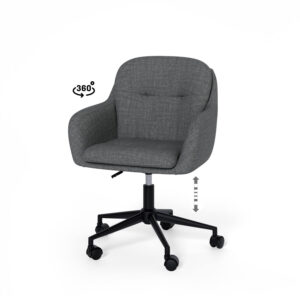 SILLA OFICINA ONTARIO GRIS OSCURO Somcasa