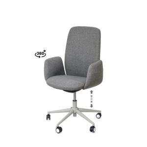SILLA OFICINA BRITISH GRIS Somcasa
