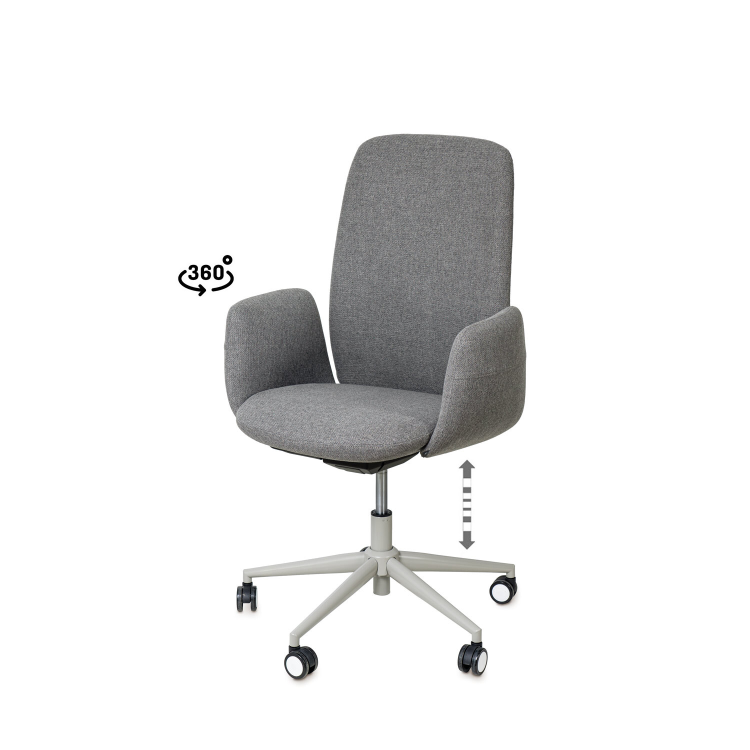 SILLA OFICINA BRITISH GRIS Somcasa