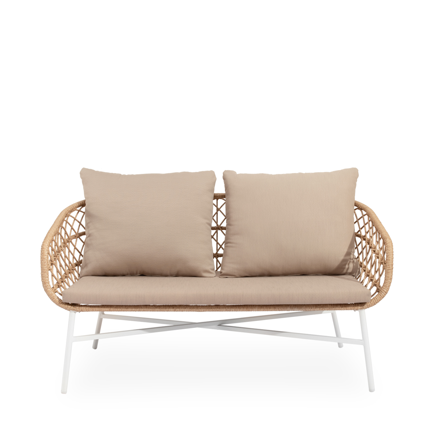 SET PERUGIA SOFA+SILLONES+MESA CENTRO BLANCO - Imagen 7