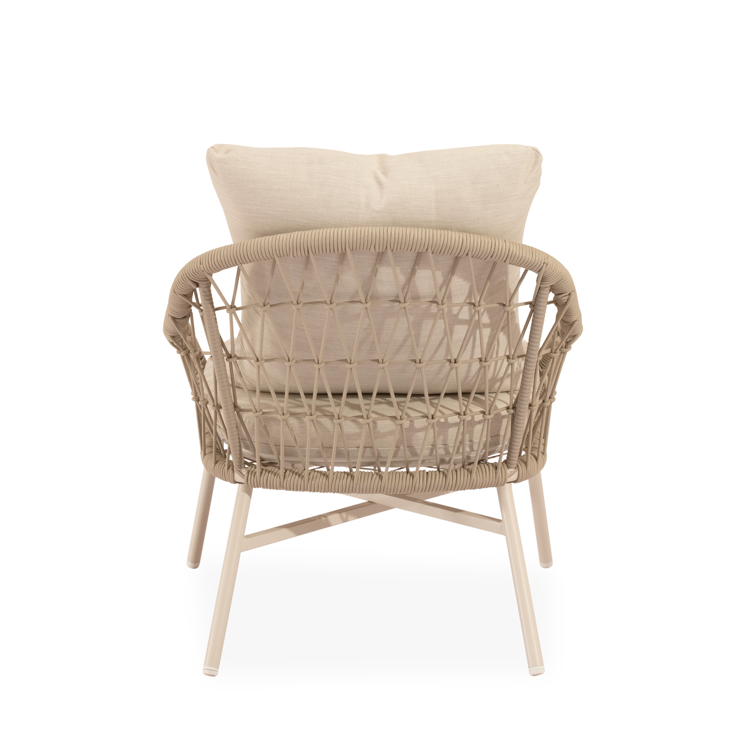 SET SALONICA SOFA+SILLONES+MESA CENTRO BEIGE - Imagen 3