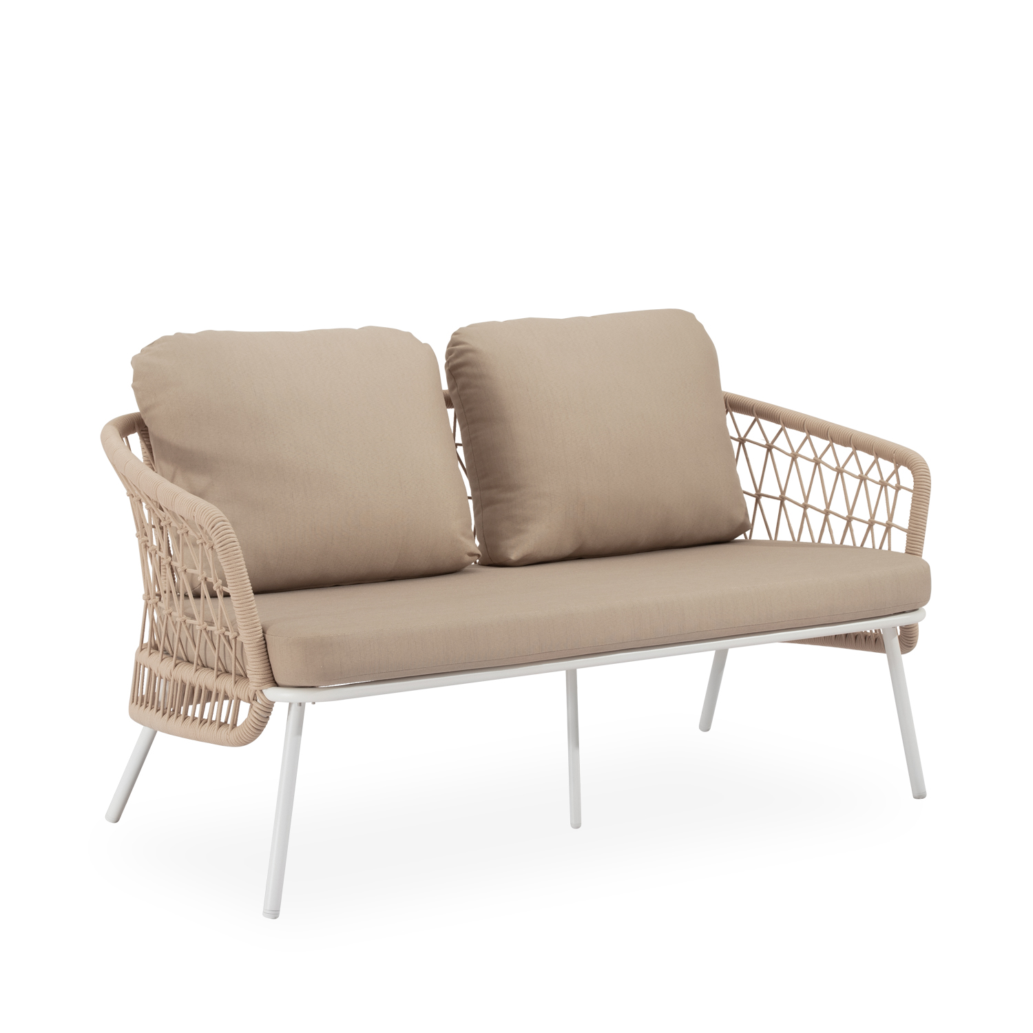 SET ODESA SOFA+SILLONES+MESA CENTRO BLANCO - Imagen 6