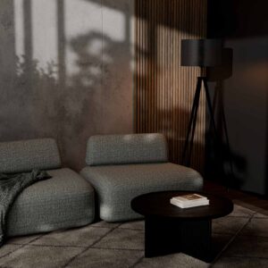 LAMPARA SUELO CHERA NEGRO Somcasa