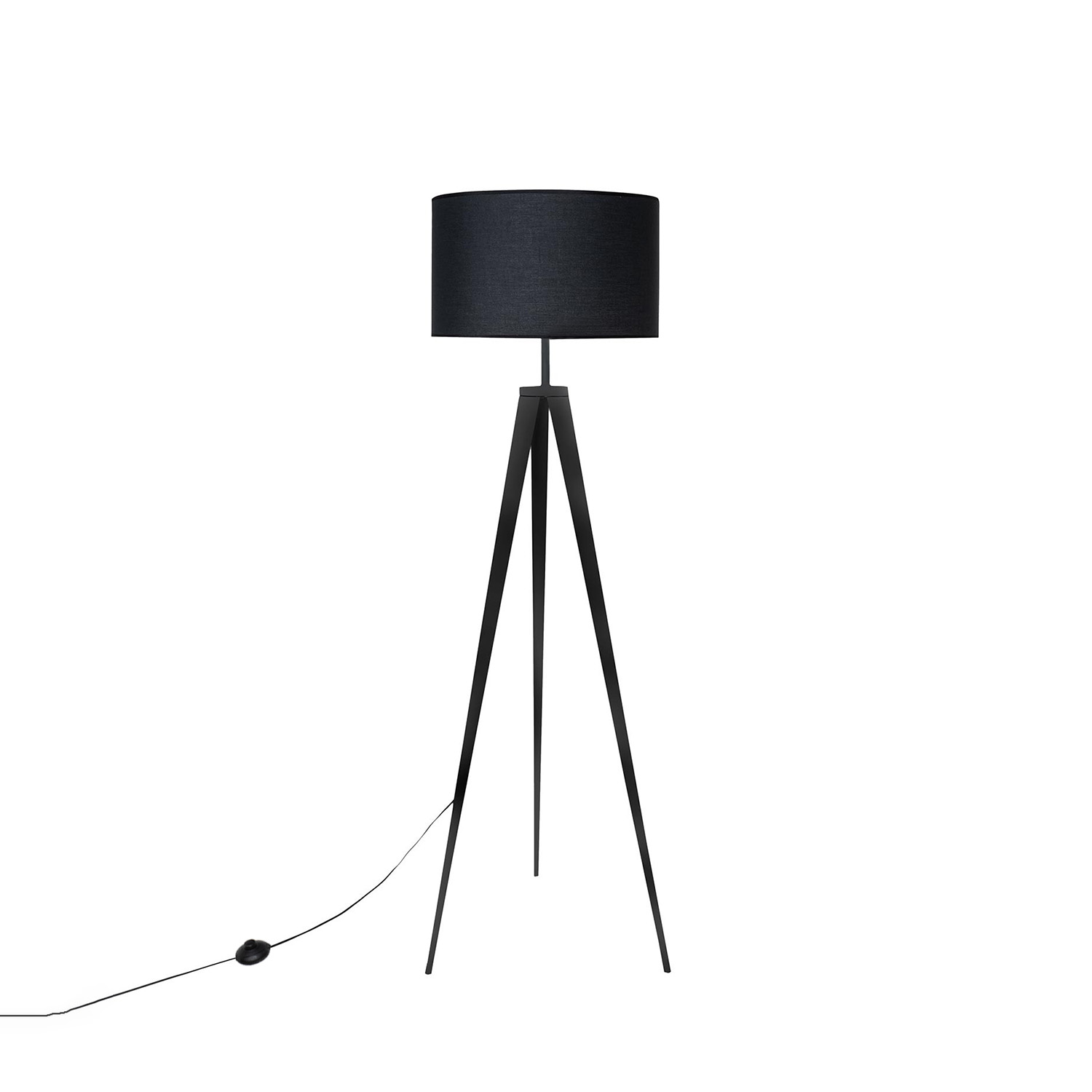 LAMPARA SUELO CHERA NEGRO - Imagen 3