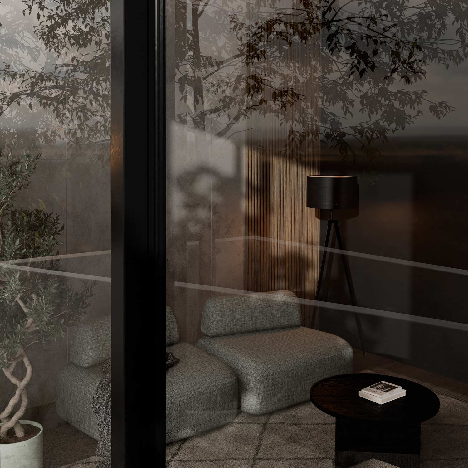 LAMPARA SUELO CHERA NEGRO - Imagen 5