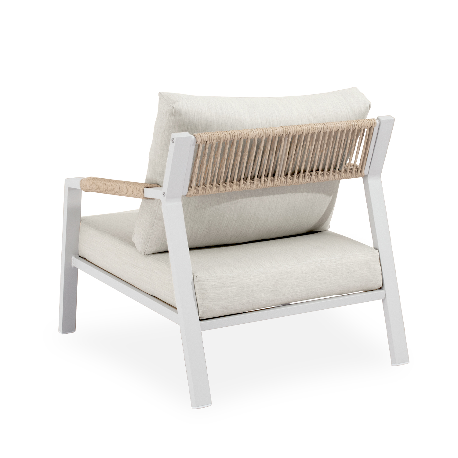 SET MUSCAT SOFA+SILLONES+MESA CENTRO BLANCO - Imagen 3